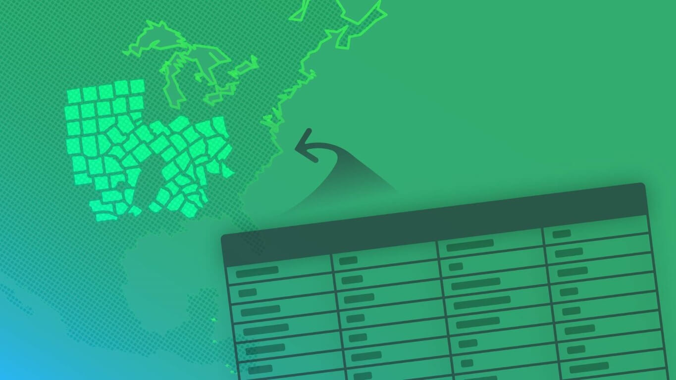 Video 5: Map regions in a spreadsheet